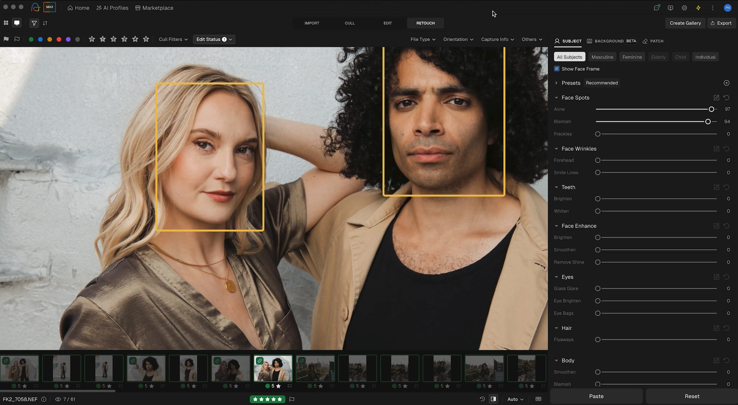 Pratik Naik demonstrating AI-assisted culling and retouching in the course