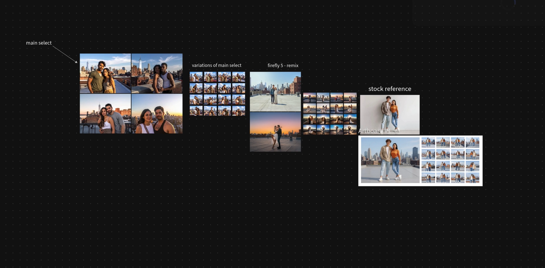 Retouching a portrait in Adobe Photoshop alongside a digital backdrop